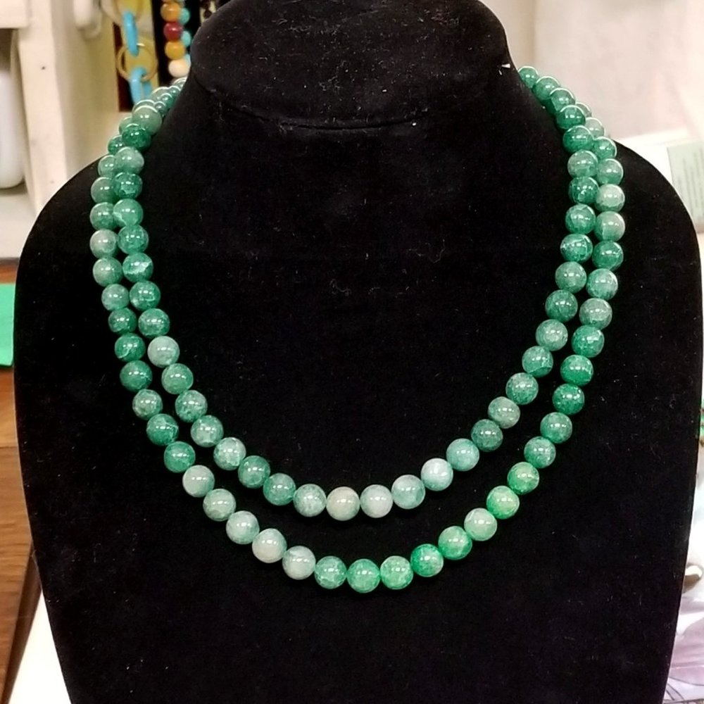 BC Nephrite Jade necklace and earrings
